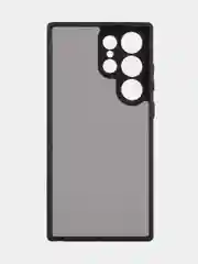 Черный чехол для Samsung Galaxy S24 S24 Plus S23 S23+ S23 Ultra BROSCORP пластиковый с силиконом