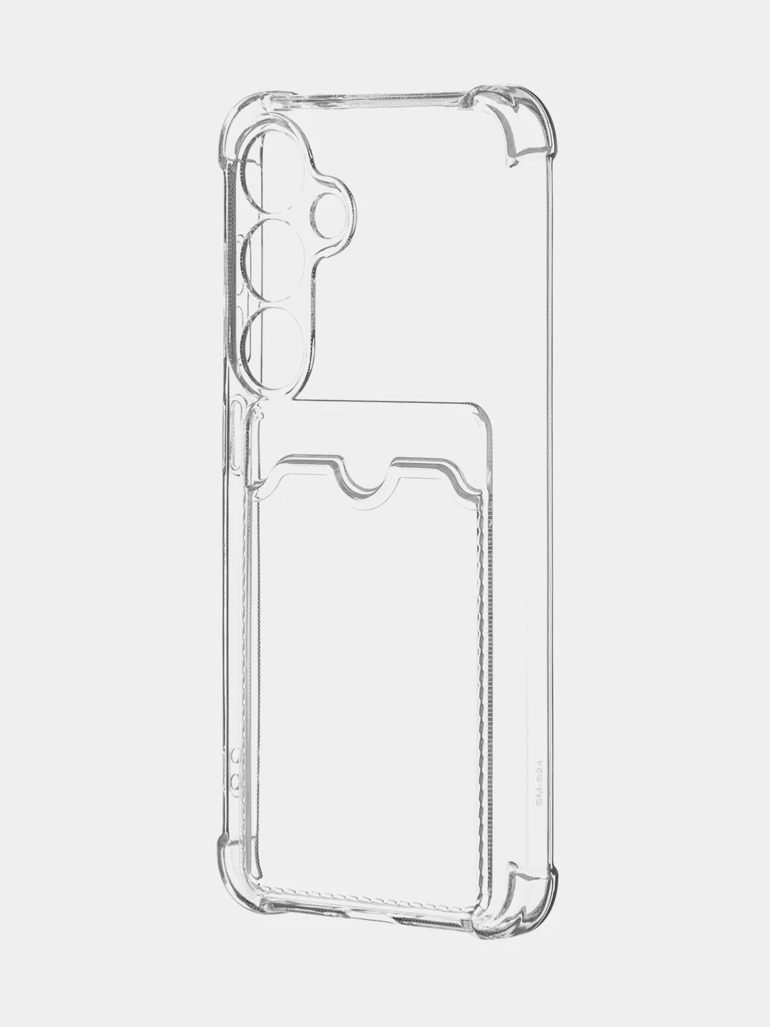 Молочный чехол для Samsung Galaxy S24 S24 Plus S24 Ultra противоударный силиконовый BROSCORP, углы
