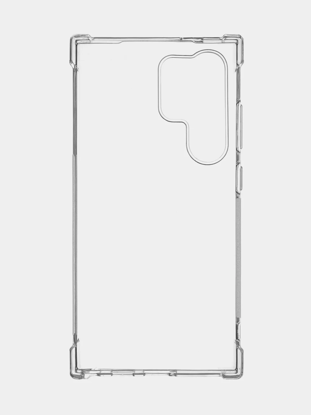 Прозрачный чехол для Samsung Galaxy S24 S24 Plus S24 Ultra противоударный силиконовый BROSCORP, углы