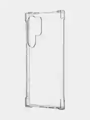 Прозрачный чехол для Samsung Galaxy S24 S24 Plus S24 Ultra противоударный силиконовый BROSCORP, углы