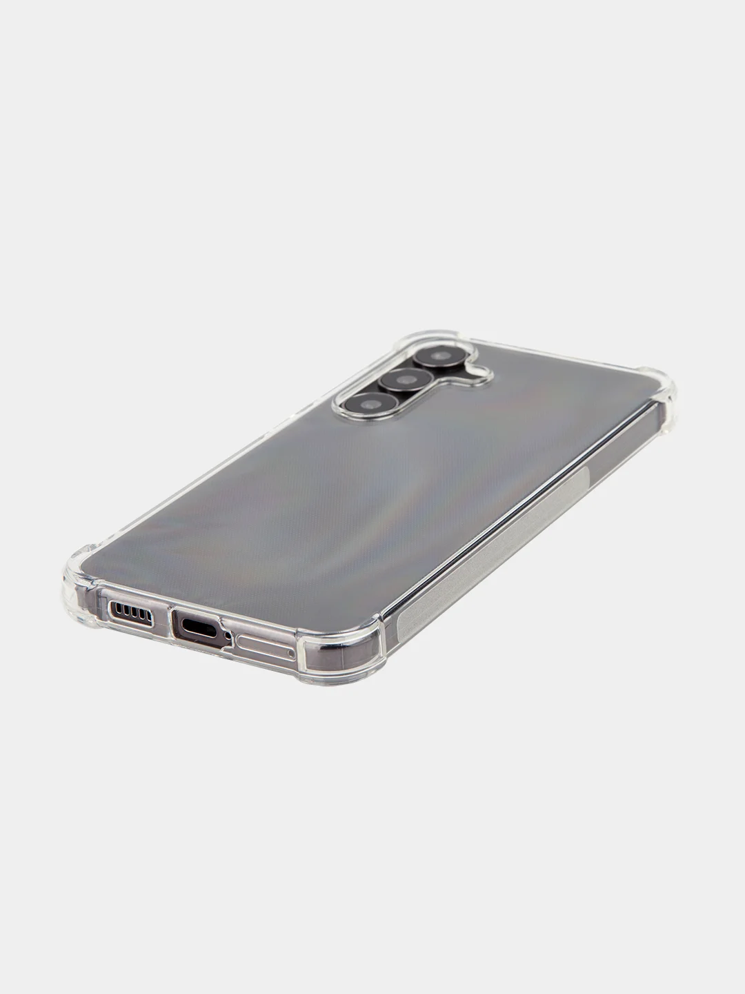 Прозрачный чехол для Samsung Galaxy S24 S24 Plus S24 Ultra противоударный силиконовый BROSCORP, углы