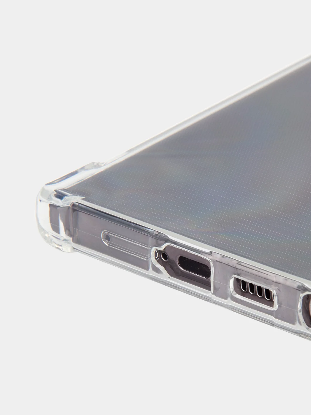 Прозрачный чехол для Samsung Galaxy S24 S24 Plus S24 Ultra противоударный силиконовый BROSCORP, углы