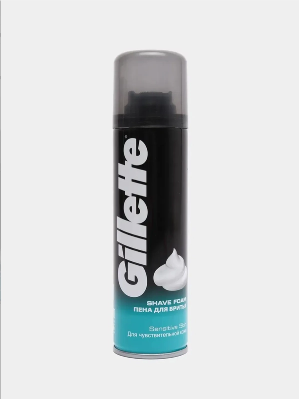 Gillette Classic Sensitive пена для бритья для мужчин, 200 мл