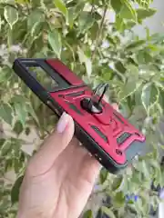 Красный чехол противоударный armors для Tecno Camon 18 и 18P/Техно Камон 18 и 18Р с защитой камеры