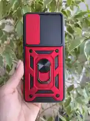 Красный чехол противоударный armors для Tecno Camon 18 и 18P/Техно Камон 18 и 18Р с защитой камеры