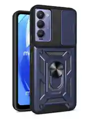Темно-синий чехол противоударный armors для Tecno Camon 18 и 18P/Техно Камон 18 и 18Р с защитой камеры