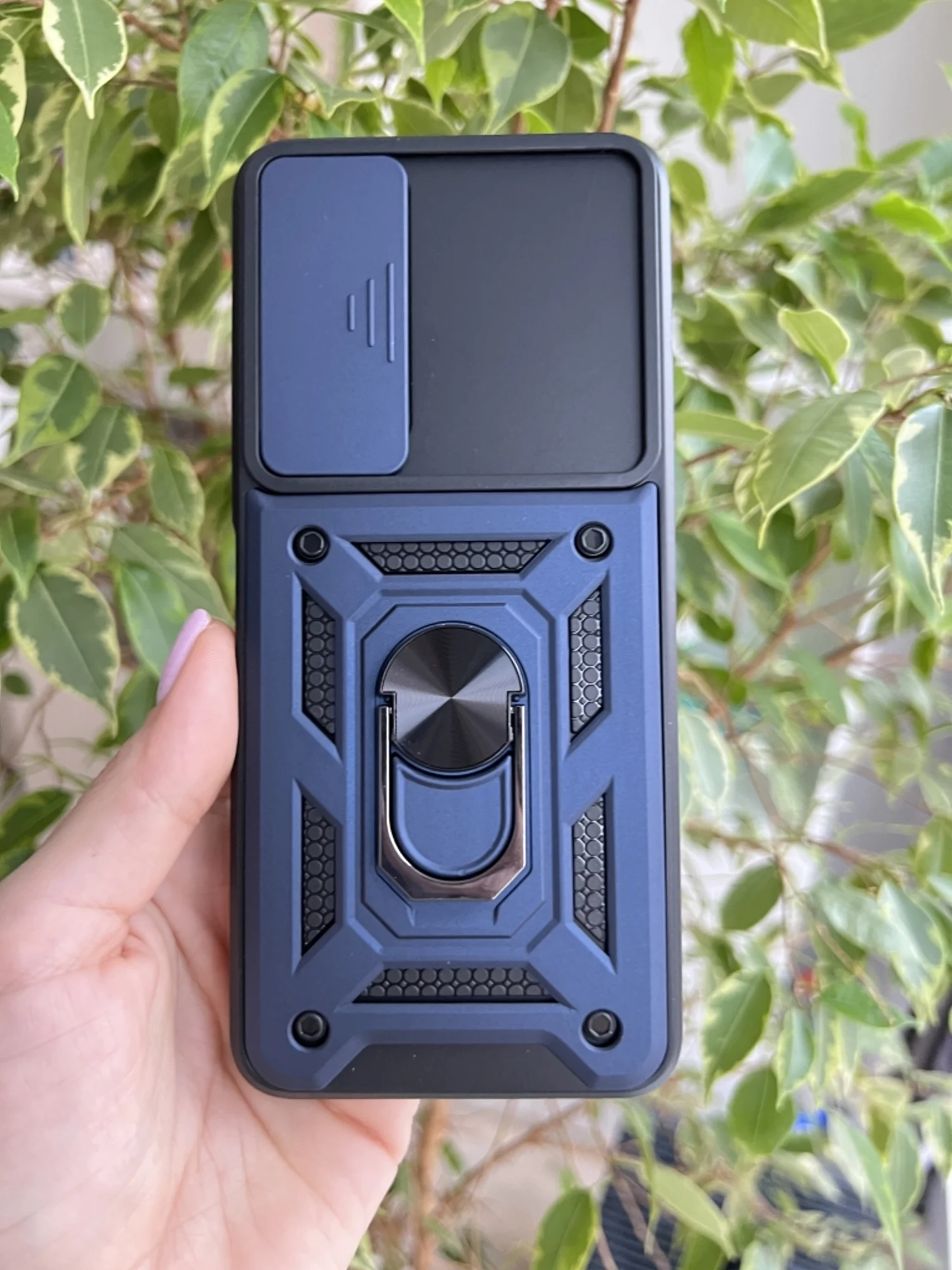 Темно-синий чехол противоударный armors для Tecno Camon 18 и 18P/Техно Камон 18 и 18Р с защитой камеры