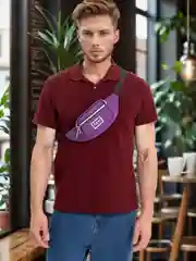 Фиолетовый поясная сумка через плечо, унисекс