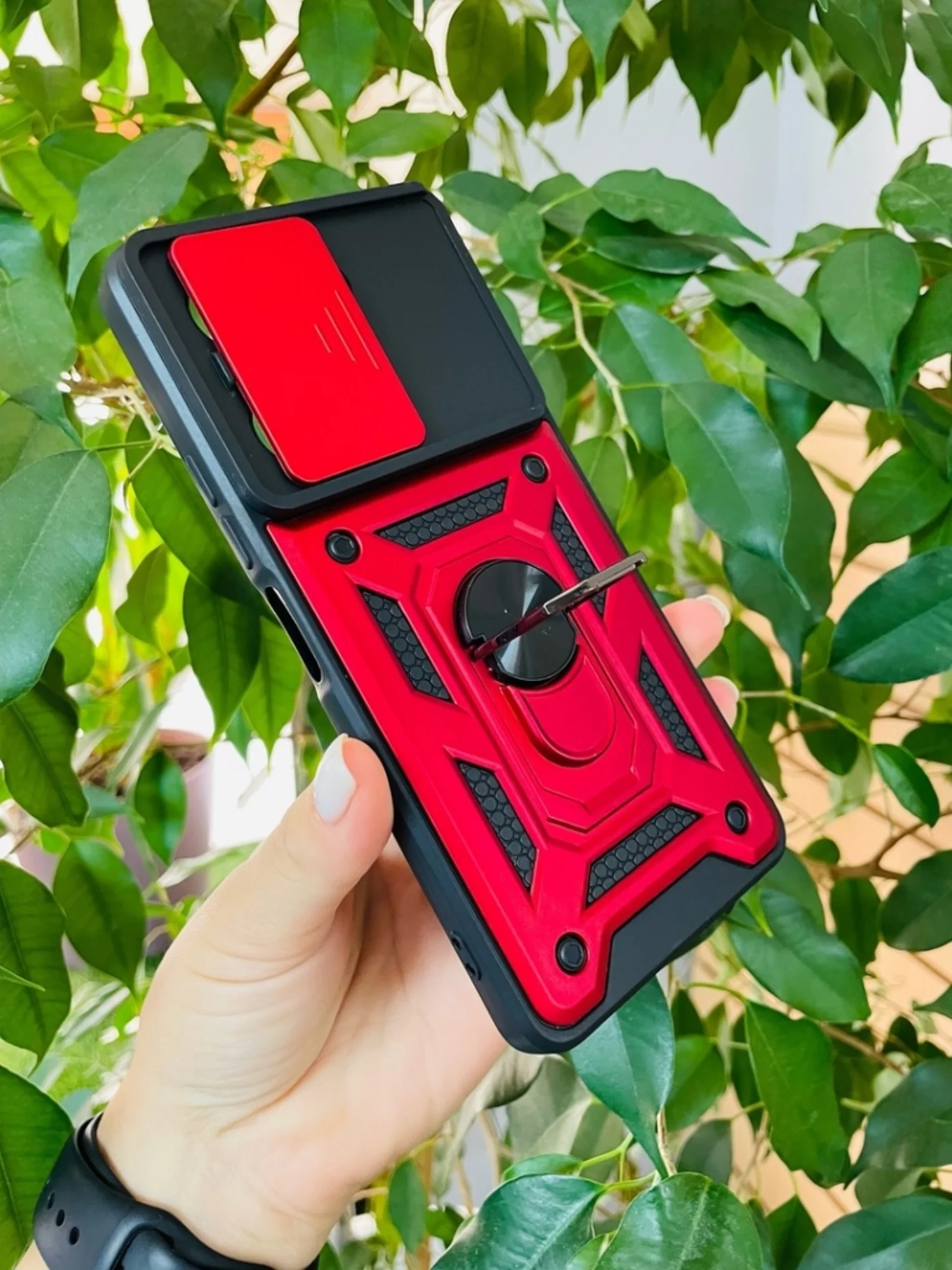 Красный чехол противоударный armors для Tecno Camon 20 и 20 Pro 4G / Техно Камон 20 и 20 Про 4G