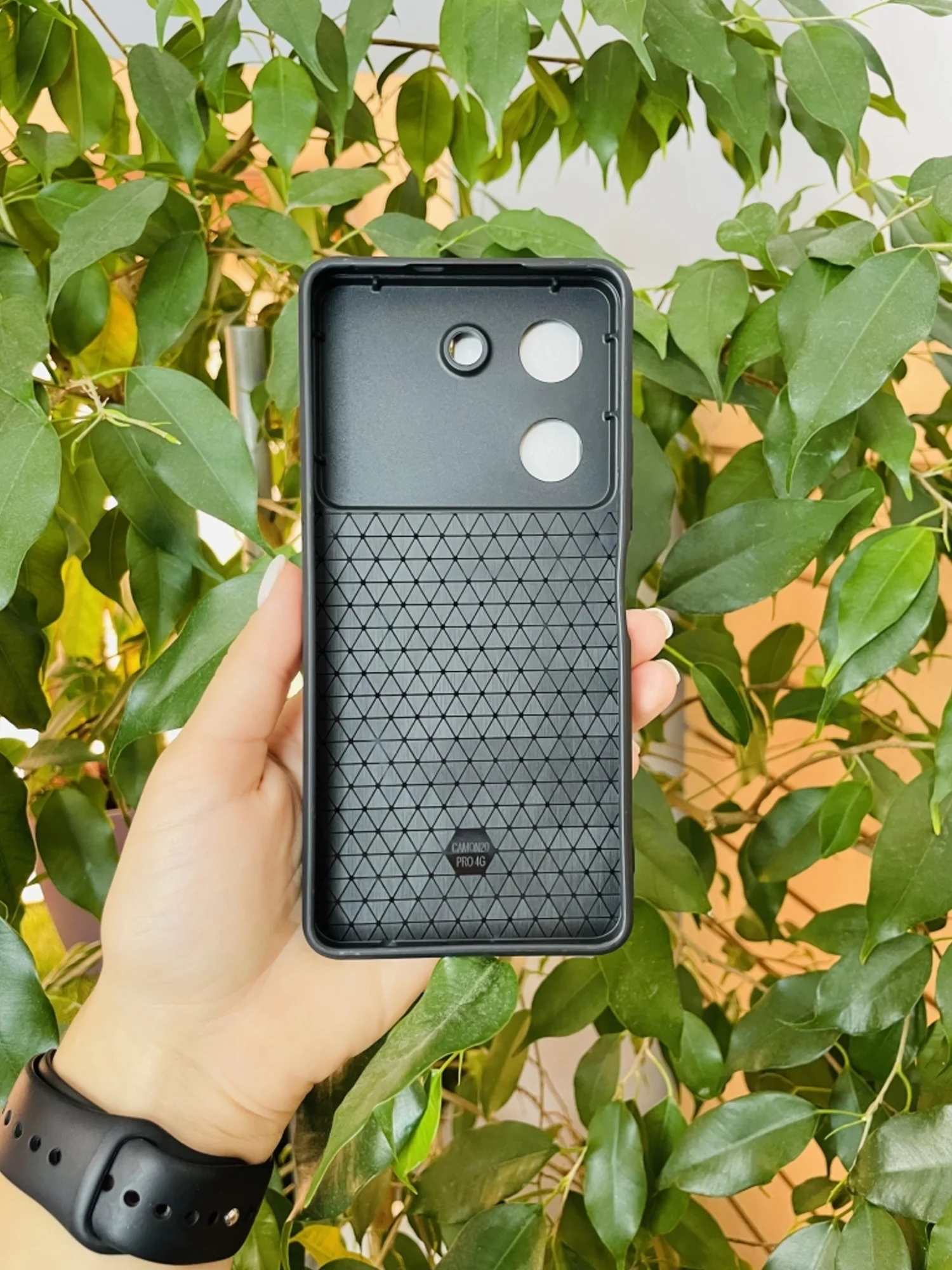 Серебряный чехол противоударный armors для Tecno Camon 20 и 20 Pro 4G / Техно Камон 20 и 20 Про 4G