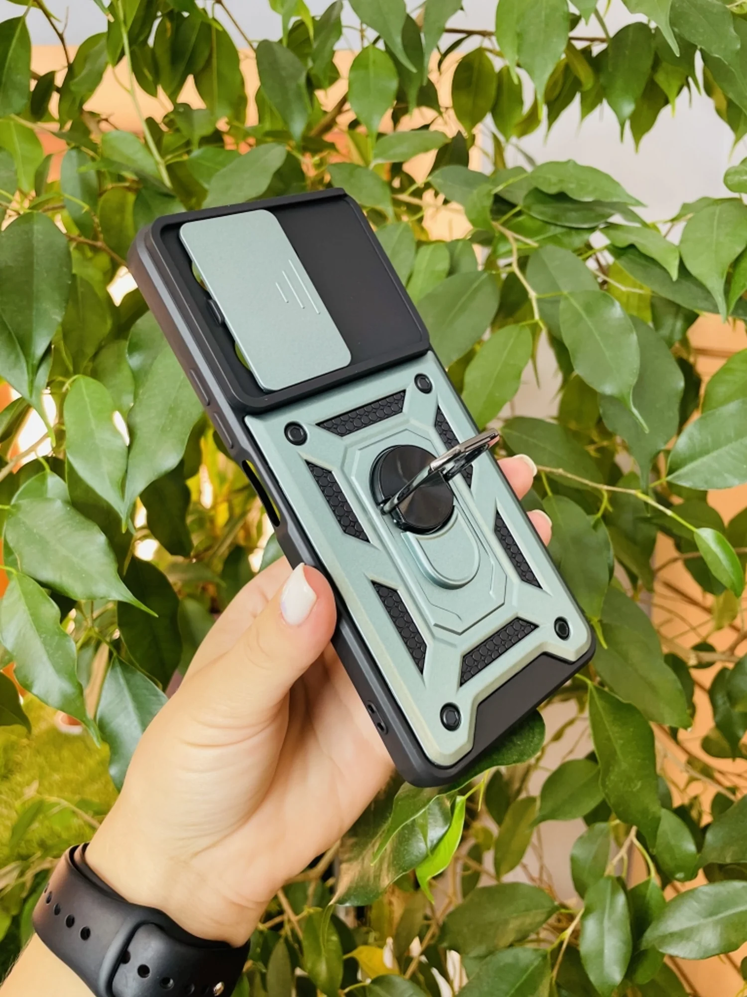 Зеленый чехол противоударный armors для Tecno Camon 20 и 20 Pro 4G / Техно Камон 20 и 20 Про 4G