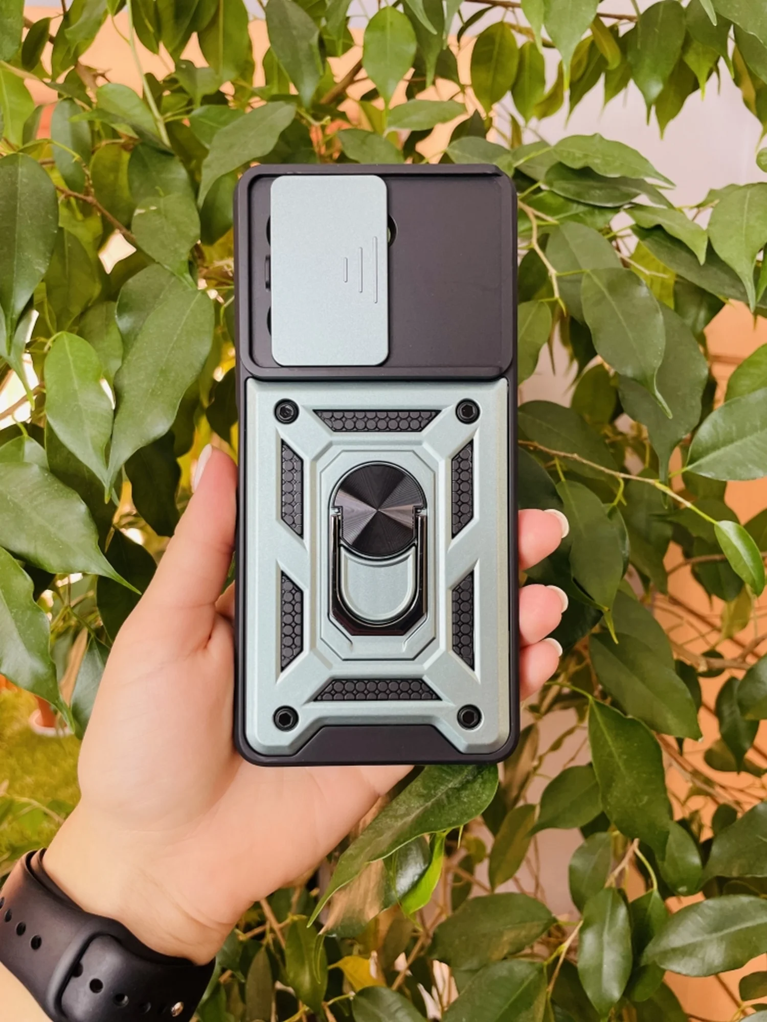 Зеленый чехол противоударный armors для Tecno Camon 20 и 20 Pro 4G / Техно Камон 20 и 20 Про 4G