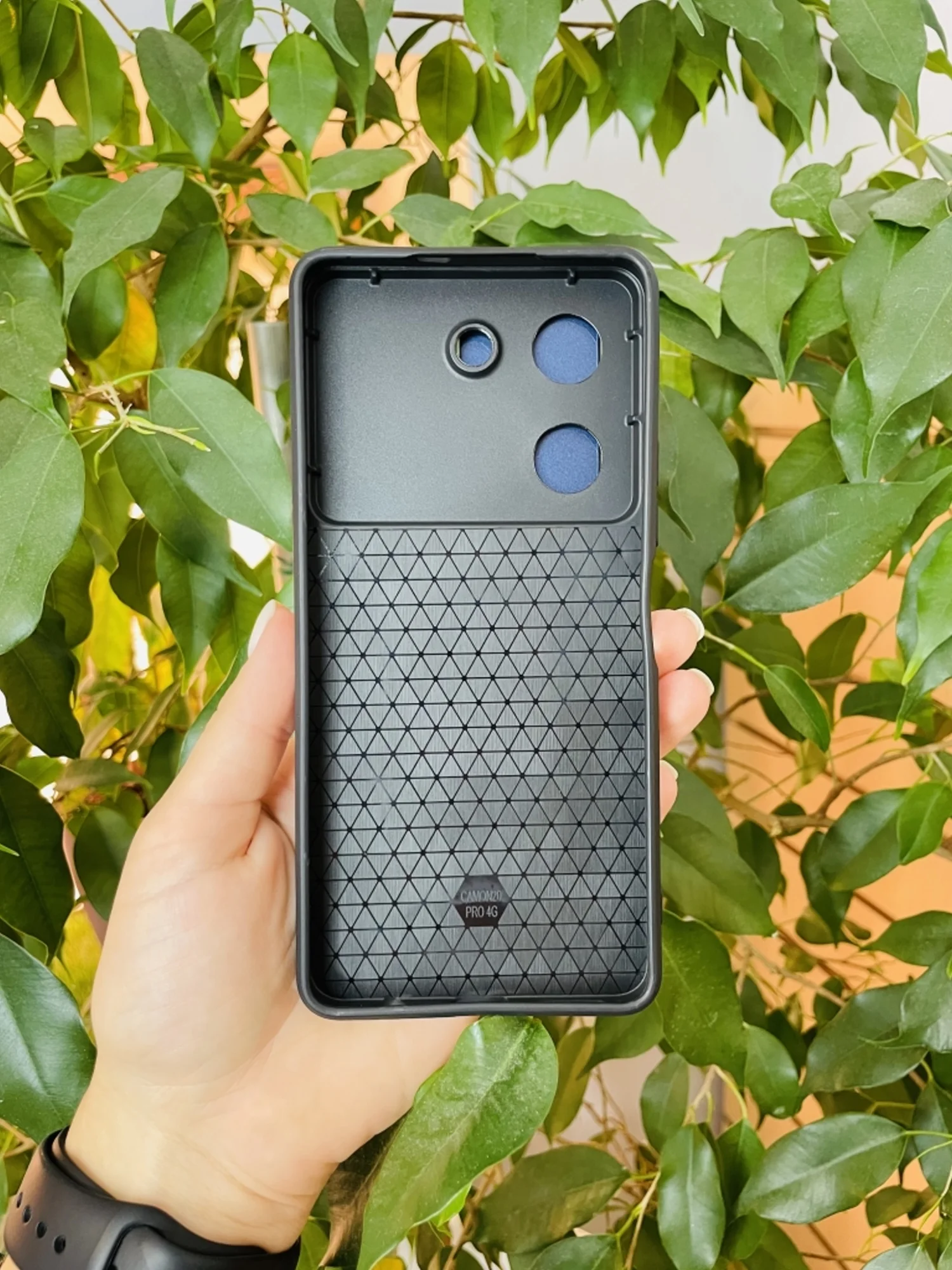 Темно-синий чехол противоударный armors для Tecno Camon 20 и 20 Pro 4G / Техно Камон 20 и 20 Про 4G