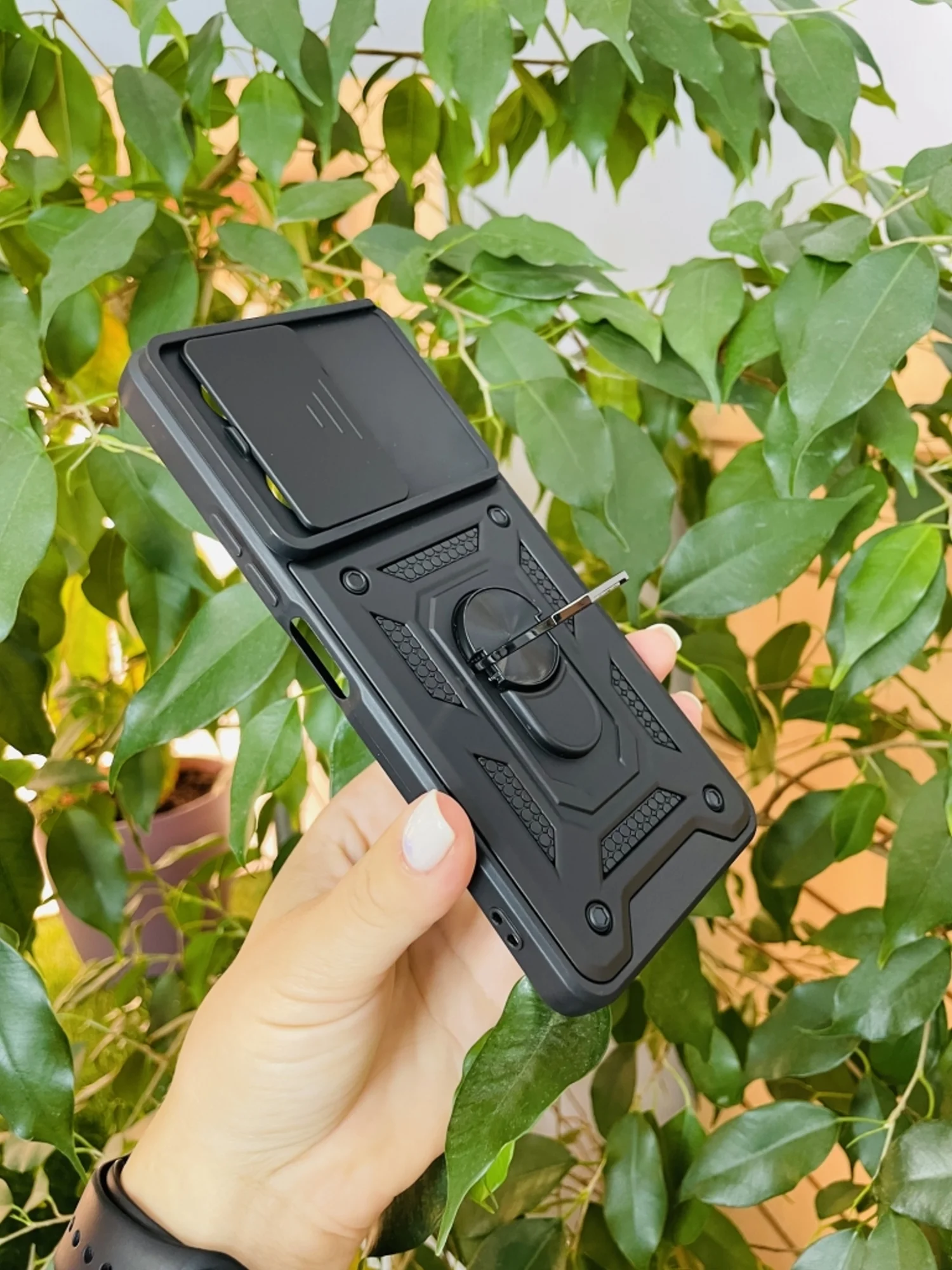 Черный чехол противоударный armors для Tecno Camon 20 и 20 Pro 4G / Техно Камон 20 и 20 Про 4G