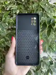 Серебряный чехол противоударный armors для Tecno Pova 2 / Техно Пова 2 с защитой камеры