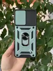 Зеленый чехол противоударный armors для Tecno Camon 19 Neo / Техно Камон 19 Нео с защитой камеры