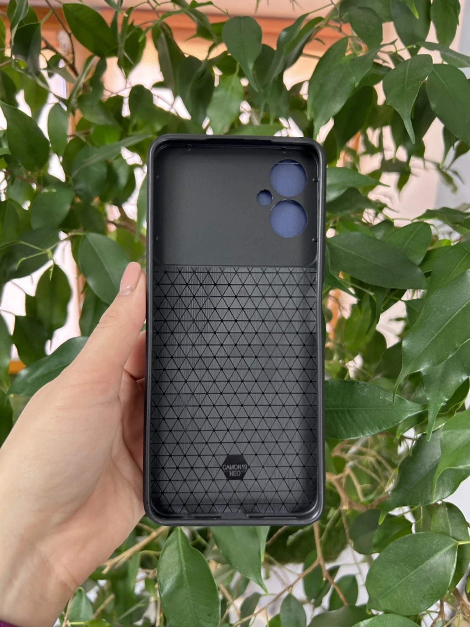 Темно-синий чехол противоударный armors для Tecno Camon 19 Neo / Техно Камон 19 Нео с защитой камеры