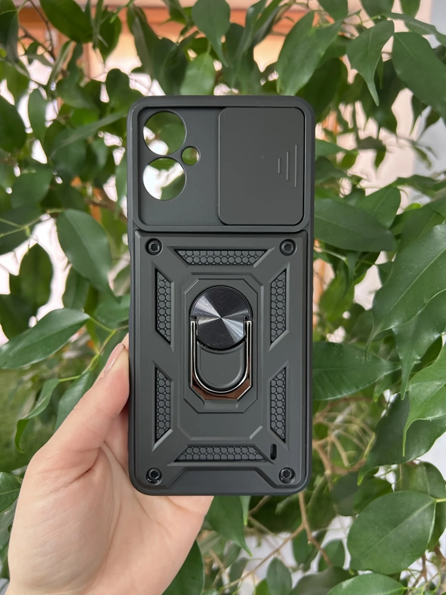 Черный чехол противоударный armors для Tecno Camon 19 Neo / Техно Камон 19 Нео с защитой камеры
