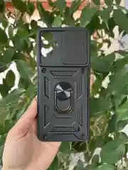Черный чехол противоударный armors для Tecno Camon 19 Neo / Техно Камон 19 Нео с защитой камеры