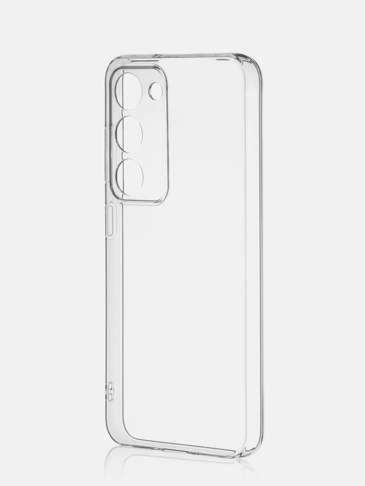 Прозрачный чехол для Samsung Galaxy S23+, S23 Plus силиконовый ROSCO прозрачный, бортик- защита камер