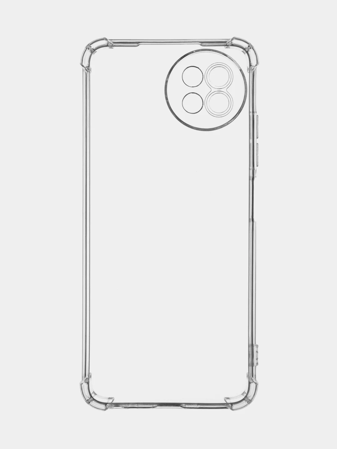 Прозрачный чехол для Itel S23 противоударный силиконовый BROSCORP прозрачный с защитой камер, углов