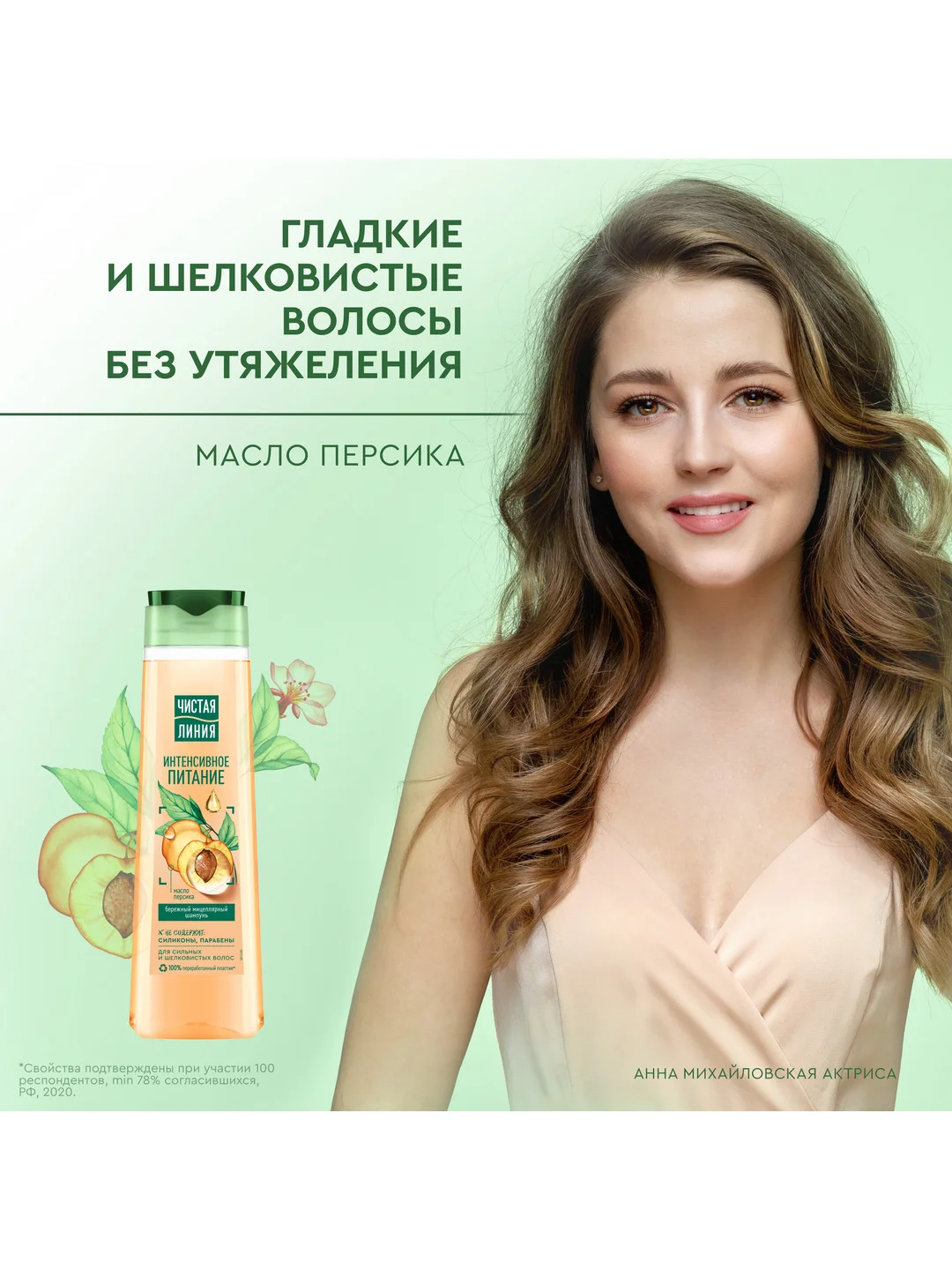 NATURA Мицеллярный шампунь Интенсивное питание Organic, 400 мл