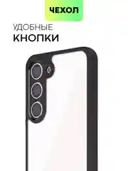 Прозрачный чехол для Samsung Galaxy S24 S24 Plus S23 S23+ S23 Ultra BROSCORP пластиковый с силиконом