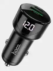 Автомобильное зарядное устройство Hoco Z42 Light Road 1xUSB, 1xUSB-C, 3А, PD20W, QC3.0,LED