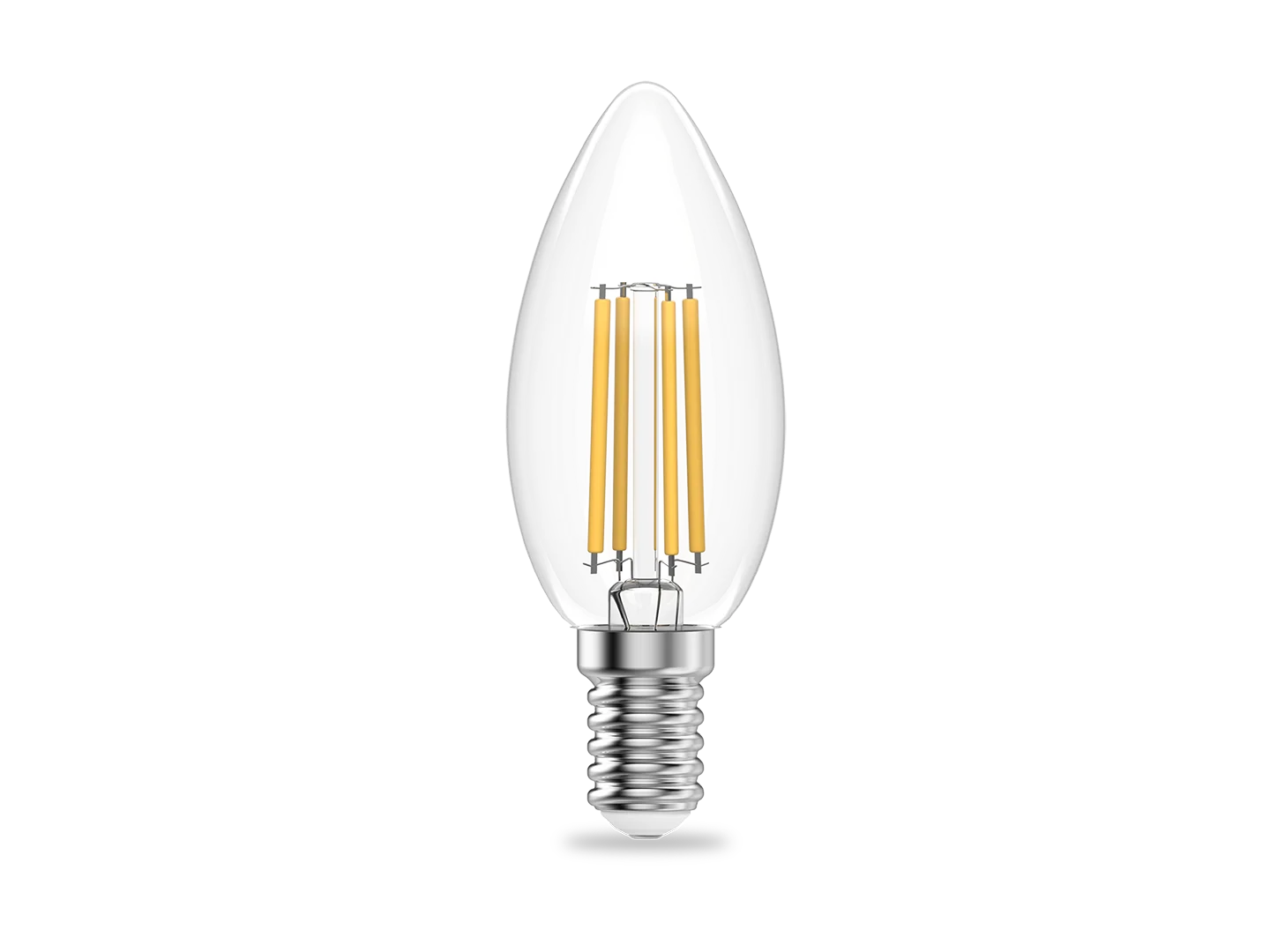 Лампочка светодиодная E14 Свеча 10W теплый 2700К УПАКОВКА 10 шт. Gauss Elementary Filament