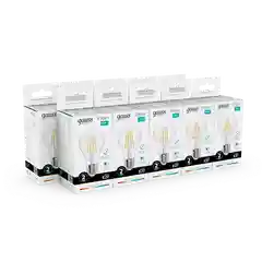 Лампочка светодиодная E27 Груша 11W нейтр.белый 4100К УПАК 10шт. Gauss Elementary Filament