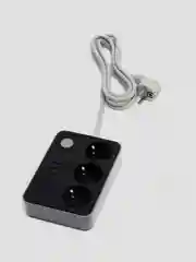 Сетевой фильтр-удлинитель 6 USB A, 3 розетки, быстрая зарядка 4.1А, 1.8 метров, черный