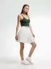 Зеленый топ на бретелях