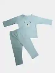 Голубой комплект из хлопка для новорождённого