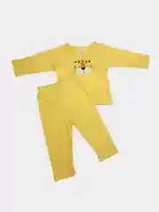Желтый комплект из хлопка для новорождённого