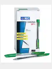 Зеленый ручка шариковая LINC Corona Plus 0,7 мм синяя оранжевый корпус