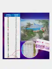 Алмазная мозаика Остров Сокровищ У Моря, 663870, без подрамника 60x80 см, картина стразами