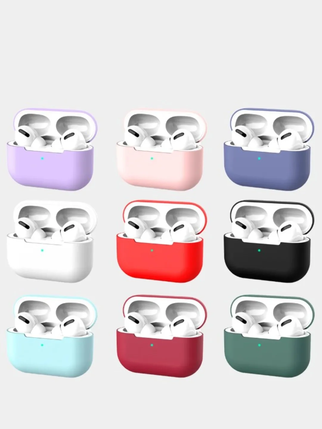 Лавандовый чехол для Airpods Pro силиконовый чехол для наушников аирподс про