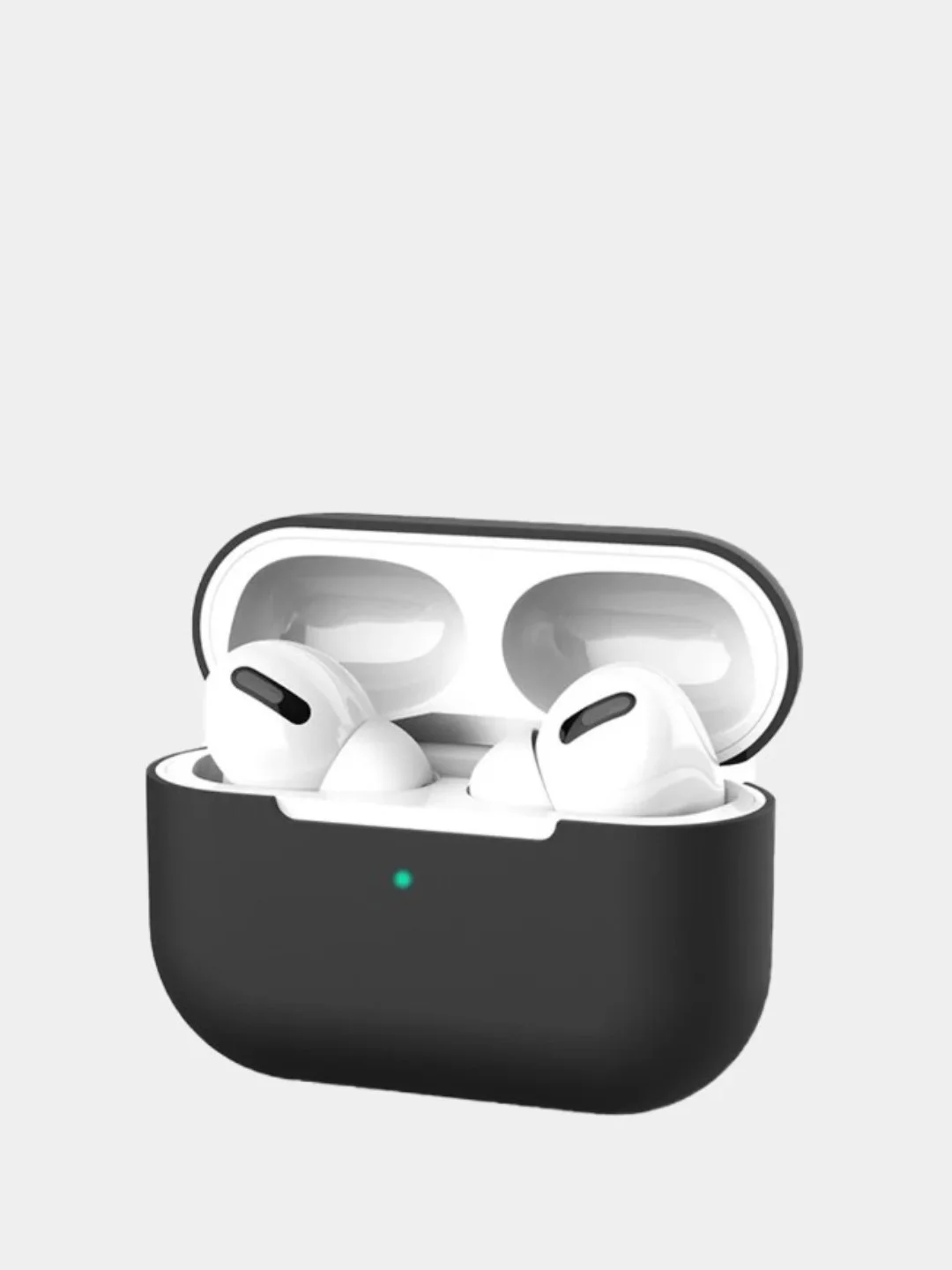 Черный чехол для Airpods Pro силиконовый чехол для наушников аирподс про