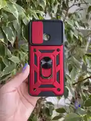 Красный чехол противоударный armors для Realme C21Y и C25Y / Реалми С21У и С25У с защитой камеры
