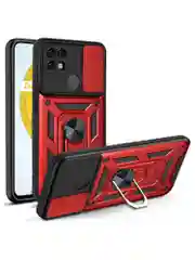 Красный чехол противоударный armors для Realme C21Y и C25Y / Реалми С21У и С25У с защитой камеры