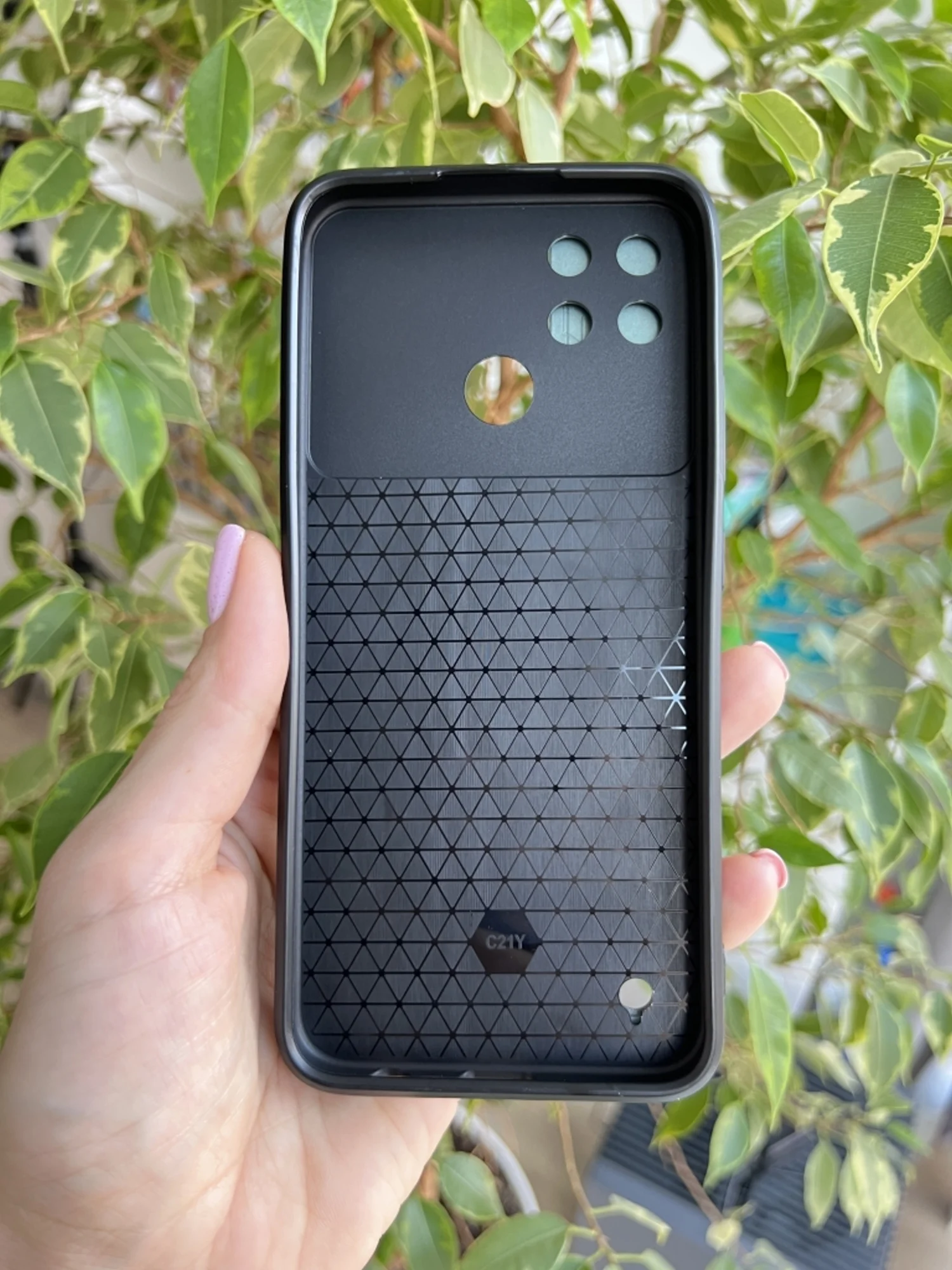 Зеленый чехол противоударный armors для Realme C21Y и C25Y / Реалми С21У и С25У с защитой камеры