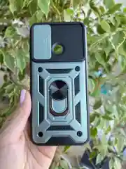 Зеленый чехол противоударный armors для Realme C21Y и C25Y / Реалми С21У и С25У с защитой камеры