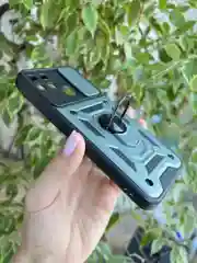 Зеленый чехол противоударный armors для Realme C21Y и C25Y / Реалми С21У и С25У с защитой камеры
