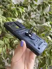 Темно-синий чехол противоударный armors для Realme C21Y и C25Y / Реалми С21У и С25У с защитой камеры