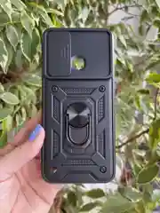 Черный чехол противоударный armors для Realme C21Y и C25Y / Реалми С21У и С25У с защитой камеры
