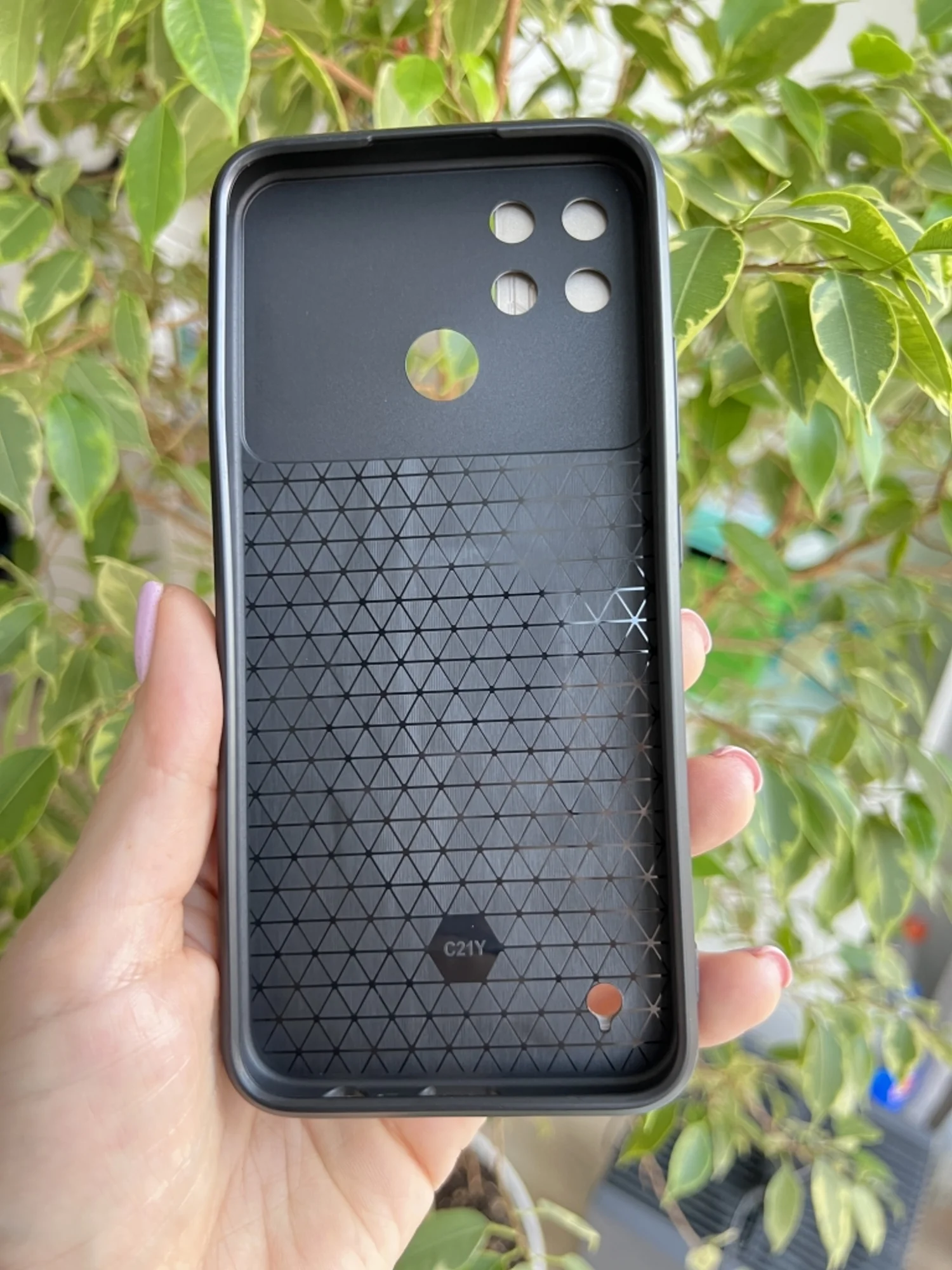 Золотой чехол противоударный armors для Realme C21Y и C25Y / Реалми С21У и С25У с защитой камеры