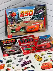 250 100 наклеек Наклейки мульт Тачки стикеры Маккуин Мэтр Франческо Развивающая книжка 3шт