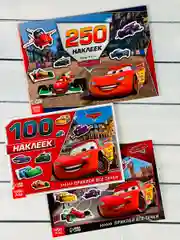 250 100 наклеек Наклейки мульт Тачки стикеры Маккуин Мэтр Франческо Развивающая книжка 3шт