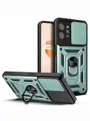 Серебряный чехол противоударный armors для Realme C31 / Реалми С31 с защитой камеры