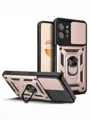 Розовый чехол противоударный armors для Realme C31 / Реалми С31 с защитой камеры